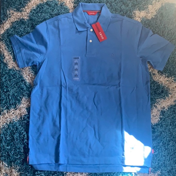 Blue IZOD Short Sleeve Polo Size Medium NWT - Picture 1 of 2